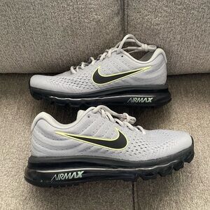 Nike Air Max 2017 849559-012 Wolf Grey/Black Shoes Men's  7.5 NEW